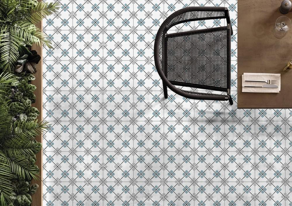 Ennface Pattern Morocco Cobalt 20x20