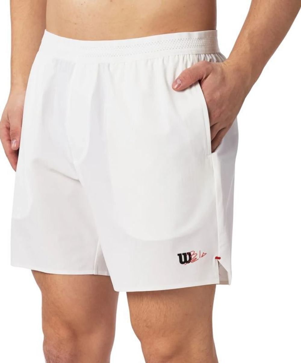 Мужские теннисные шорты Wilson Tournament Short 7" - bright white