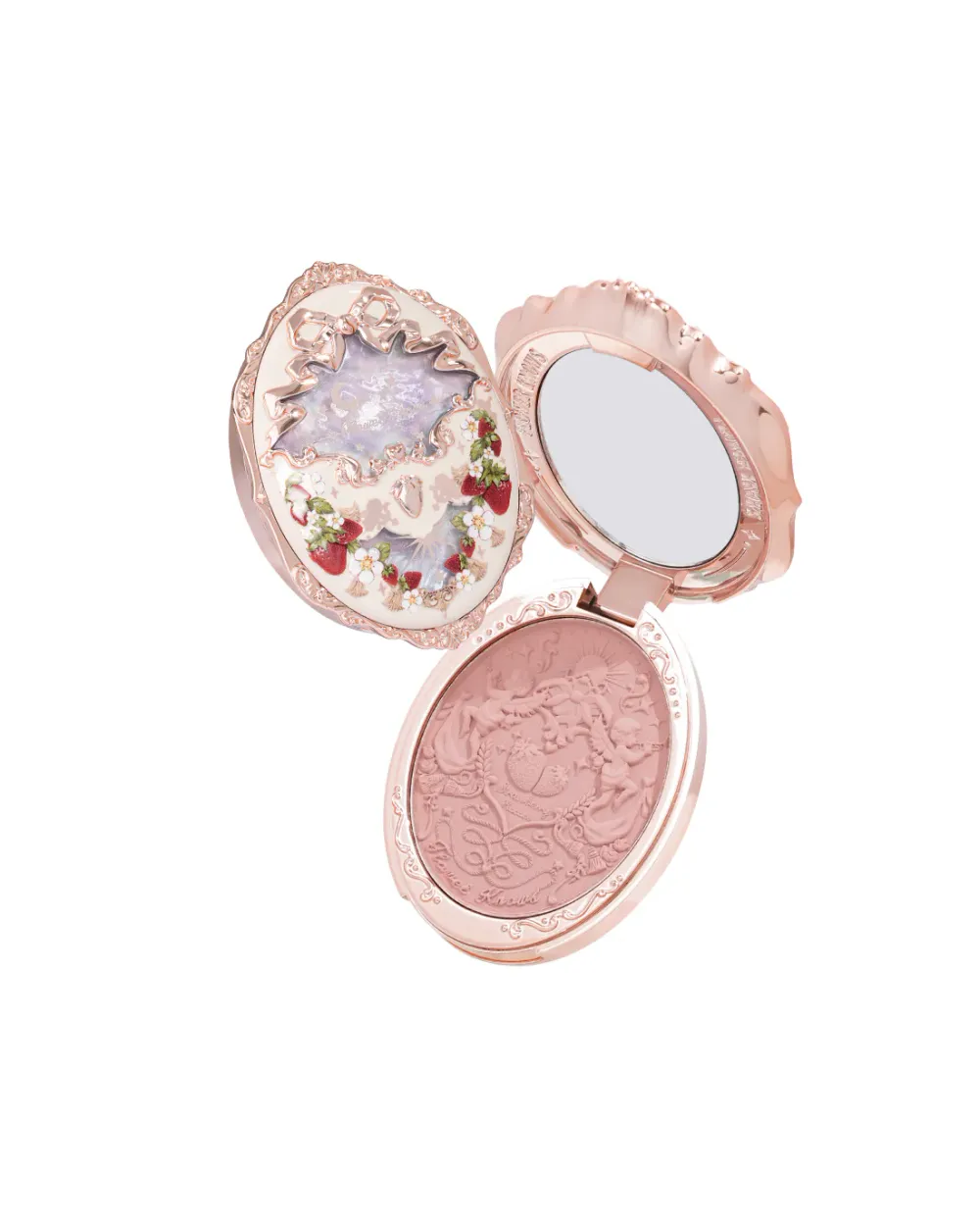 Румяна для лица Flower Knows Strawberry Rococo Series Embossed Blush - 01 ANGEL CHANSON