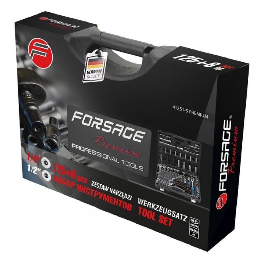 Набор инструментов Forsage 125+6пр.41251-5 PREMIUM