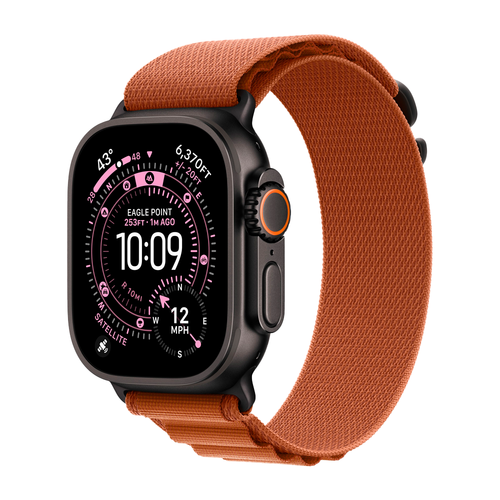Умные часы Apple Watch Ultra 3 (2025) GPS + Cellular, 49mm, Black Titanium Case with Terra Cotta Alpine Loop, L