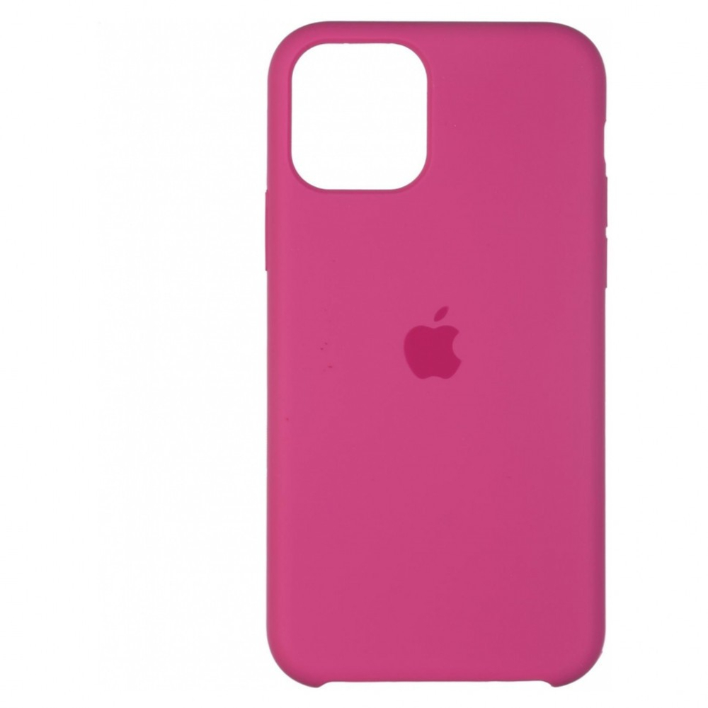Чехол-накладка  i-Phone 11 Pro Max Silicone icase  №42 ярко-розовая