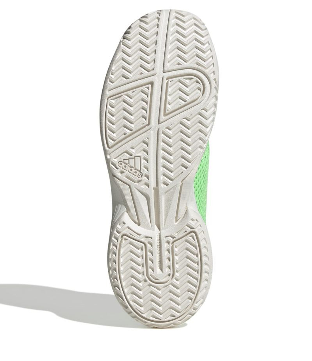 Детские теннисные кроссовки Adidas Courtflash K - pure teal/silver metallic/lucid lemon