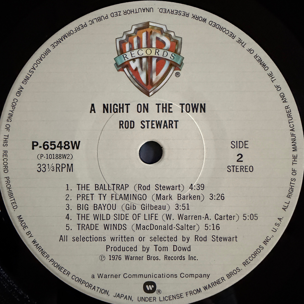 Виниловая пластинка Rod Stewart ‎– A Night On The Town LP