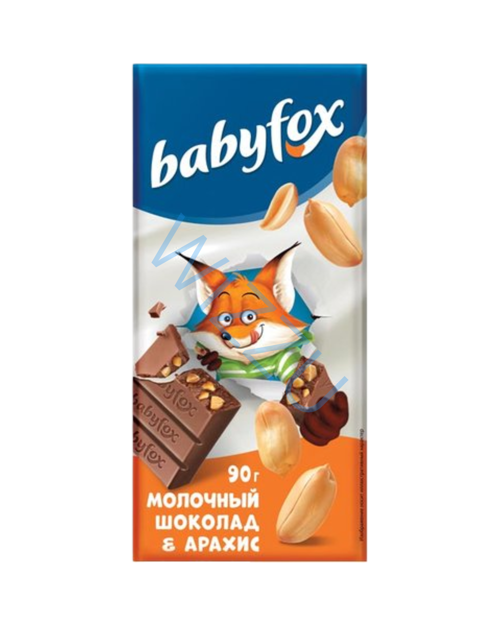 Шоколад Бэбифокс молочный арахис 90г