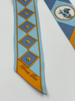 Шарф-твилли Hermes «Colliers et Chiens»