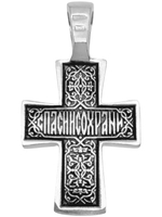 Крест из серебра/Чернение