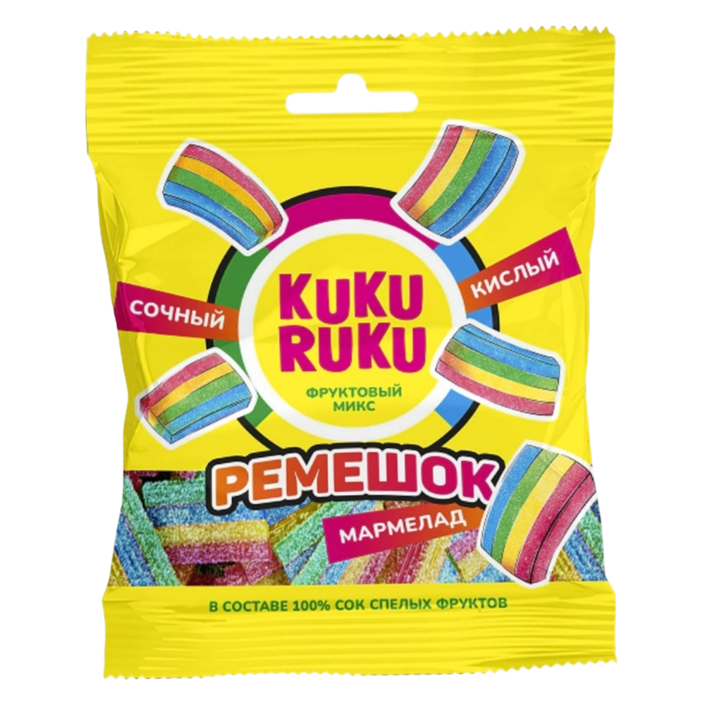 KUKU RUKU BIGBOX РЕМЕШОК МИКС КИСЛЫЙ (1,5кг в уп) вес