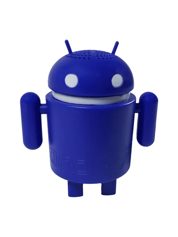 Фигурка - колонка Андроид с разъемом USB и 3.5 mini jack Синяя