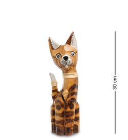 99-031 Фигурка «Кошка» н-р из трех 30,25,20 см (албезия, о.Бали)