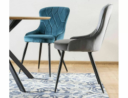 Стул SIGNAL LOTUS Velvet Bluvel 14 серый/черный