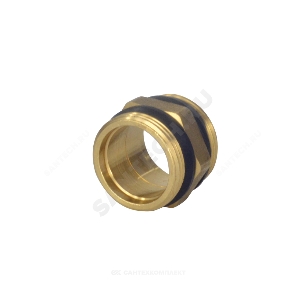 Ниппель латунь Ду 32 (1 1/4") НР R189D Giacomini R189DY006