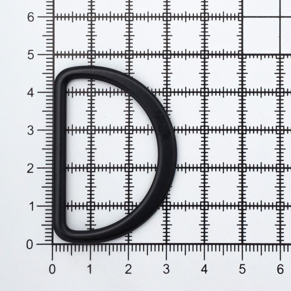 Полукольцо литое металл плоское 40.0 мм (in), черный матовый, ГНУ14467, 20 шт