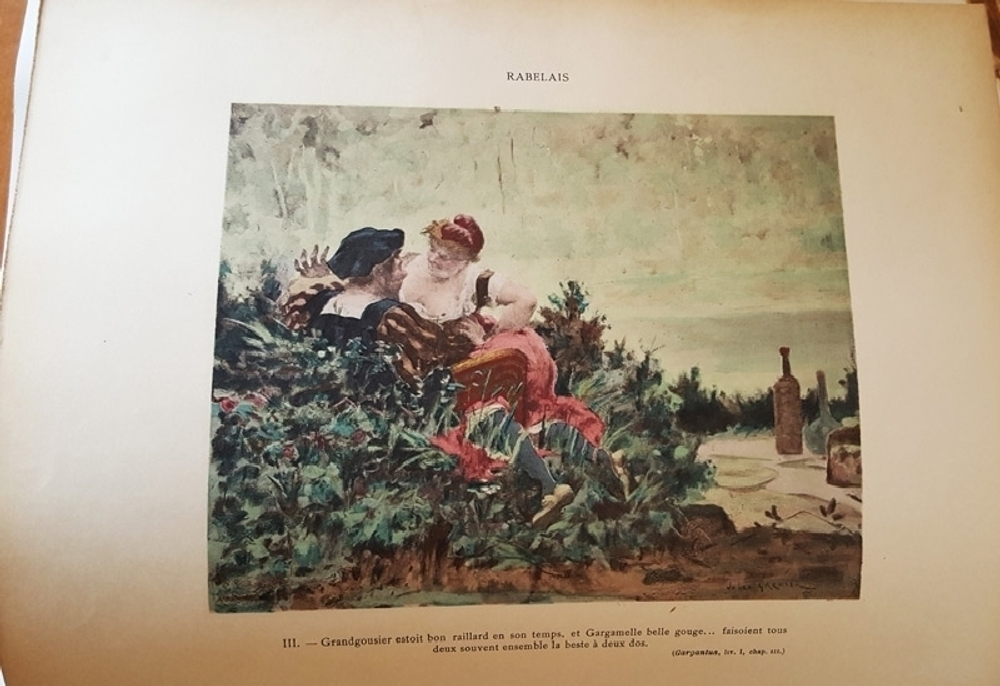 "Rabelais et loeuvre de Jules Garni (Рабле и творчество Жюля Гарни)"  1897 г.  Антикварная книга
