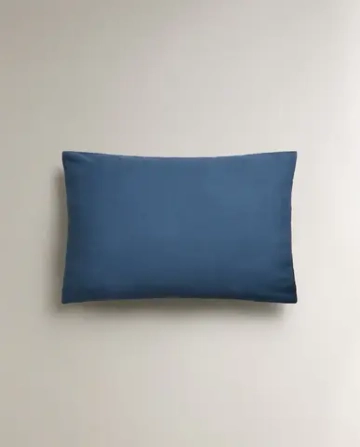 ZARA HOME ЛЬНЯНОЙ ЧЕХОЛ ДЛЯ ДЕКОРАТИВНОЙ ПОДУШКИ XXL, СИНИЙ