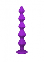 Анальная цепочка с кристаллом Emotions Buddy Purple (Цвет: фиолетовый с прозрачным)