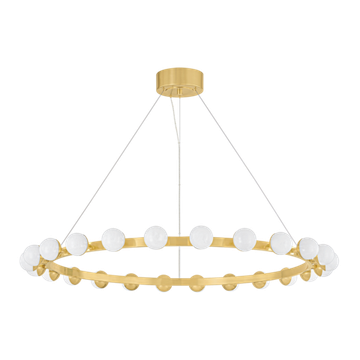 Corbett Linus Chandelier, 115 cm, Vintage Brass