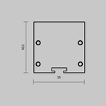 Комплект заглушек Maytoni (для профиля 35×35) 2 шт., ALM-3535BT-B-EC 642038