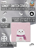 Одноклавишная накладная панель для Sonoff TX ULTIMATE (cartoon)