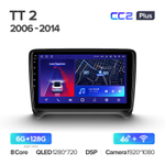 Teyes CC2 Plus 9" для Audi TT 2006-2014