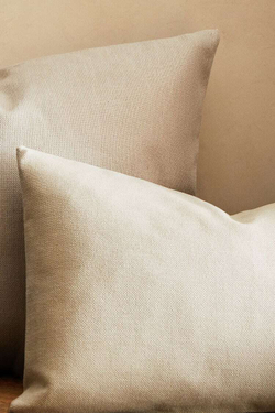 ZARA HOME ОДНОТОННЫЙ ЧЕХОЛ ДЛЯ ДЕКОРАТИВНОЙ ПОДУШКИ, СВЕТЛО-СЕРЫЙ