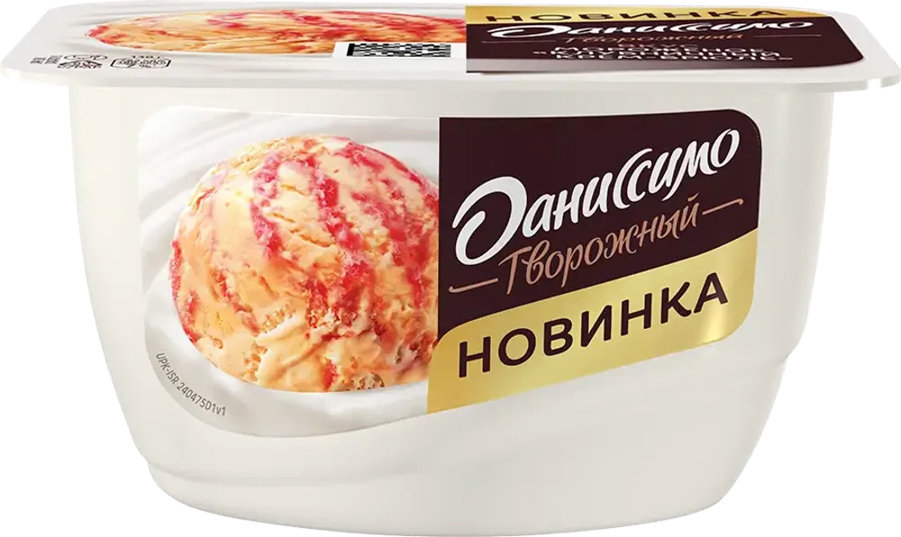 Творог Даннисимо Клубника Крем-Брюле 130 гр