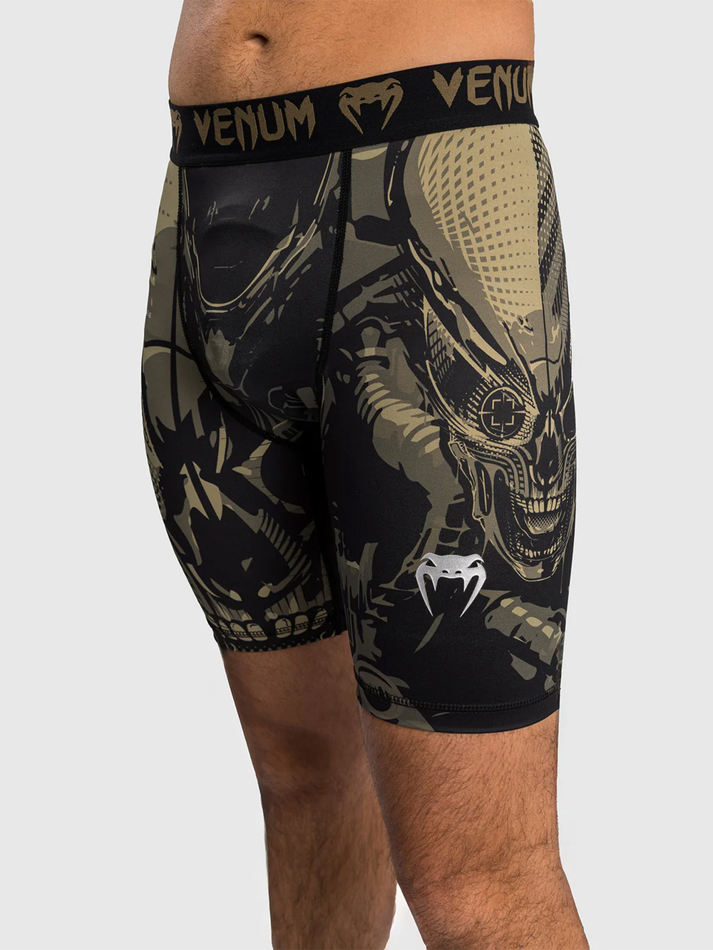Шорты компрессионные Venum Midnight Fury Black/Grey/Silver