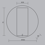 Настенный светильник (бра) Technical C079WL-L3B3K