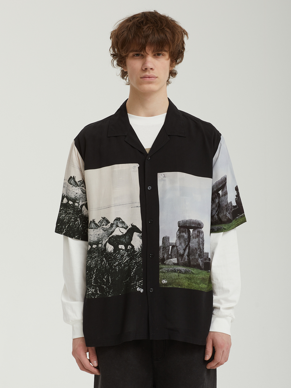 Мужская Рубашка Stone Horse Button Down
