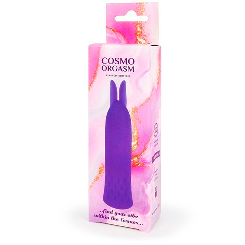 Фиолетовый вибромассажер с 10 режимами вибрации 10,5см Bior Toys Cosmo Orgasm CSM-23159