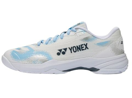 Мужские кроссовки для бадминтона/сквоша Yonex Power Cushion Cascade Accel Wide — white/light blue