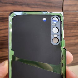 Крышка для Samsung S21 - задняя панель премиум качество (чёрного цвета)