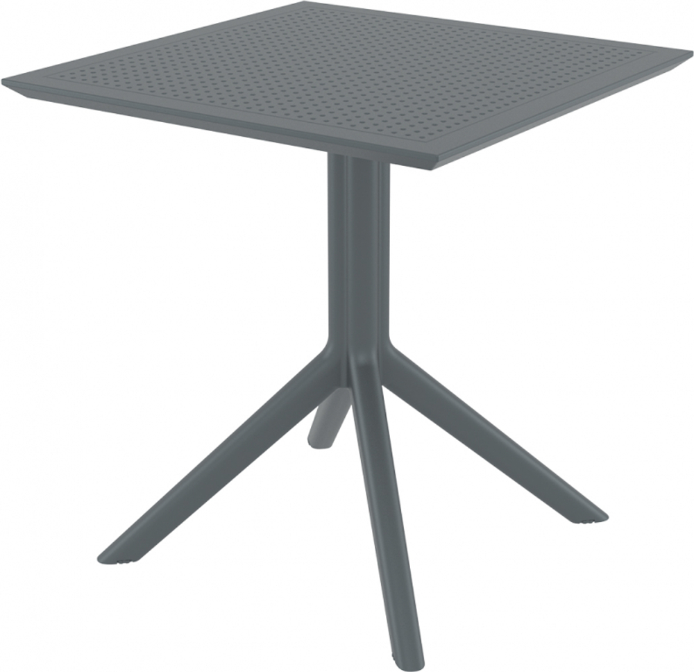 Стол пластиковый Siesta Contract Sky Table 70, темно-серый