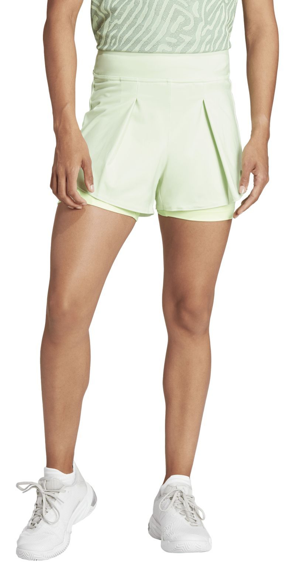 Женские Шорты теннисные Adidas Match Short - зеленый