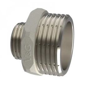 Ниппель переходной НхН 1/2" x 1/4" VALOGIN VG-203202