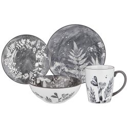 НАБОР ОБЕДЕННЫЙ LEFARD "FOREST TALE" GREY 4 ПЕР. 16 ПР. (КОР=2ШТ.)