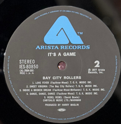 Виниловая пластинка Bay City Rollers ‎– It's A Game LP