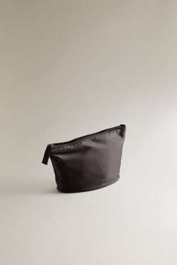 ZARA HOME САТИНОВАЯ КОСМЕТИЧКА, КОРИЧНЕВЫЙ