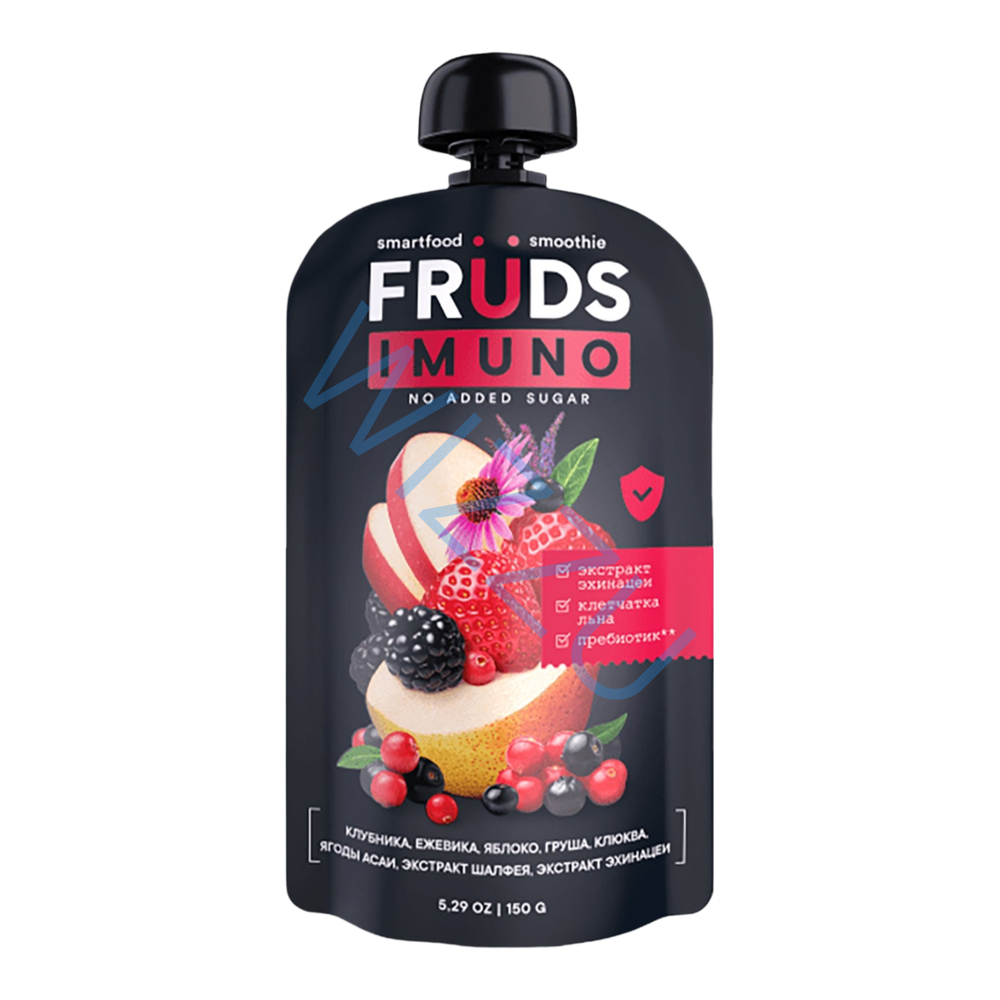 Пюре фруктовое Fruds Яблоко-Груша-Клубника-Ежевика, 150 г