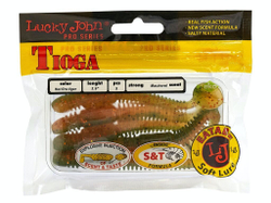 Виброхвосты съедобные LJ Pro Series TIOGA 3.9in (10 см), цв. T51, 5 шт.