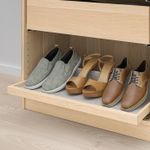 Полка выдвижная IKEA KOMPLEMENT (КОМПЛЕМЕНТ), Белый морёный дуб, 75x35 см