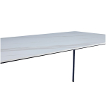 Стол керамический LA ALTA MISTRAL Kass gold 180*90*75, каркас черный