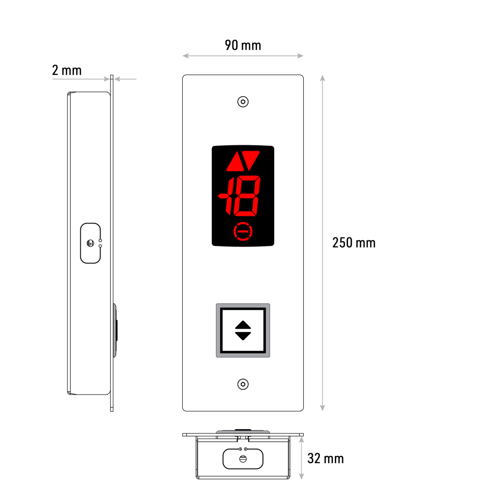 Пост вызывной ECLASER ЕС1071 GENEMEK.