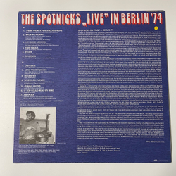 Винтажная виниловая пластинка LP The Spotnicks Live in Berlin 74 (Швеция 1988)