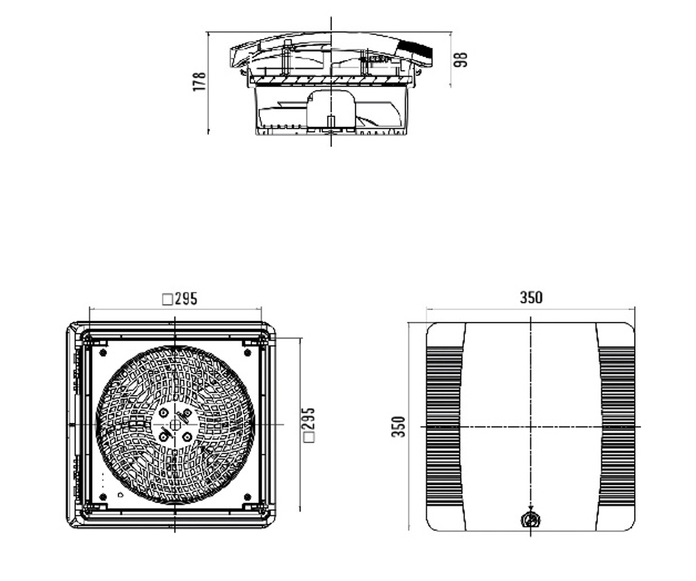 Потолочный вентилятор REF1400, 1400м3/час