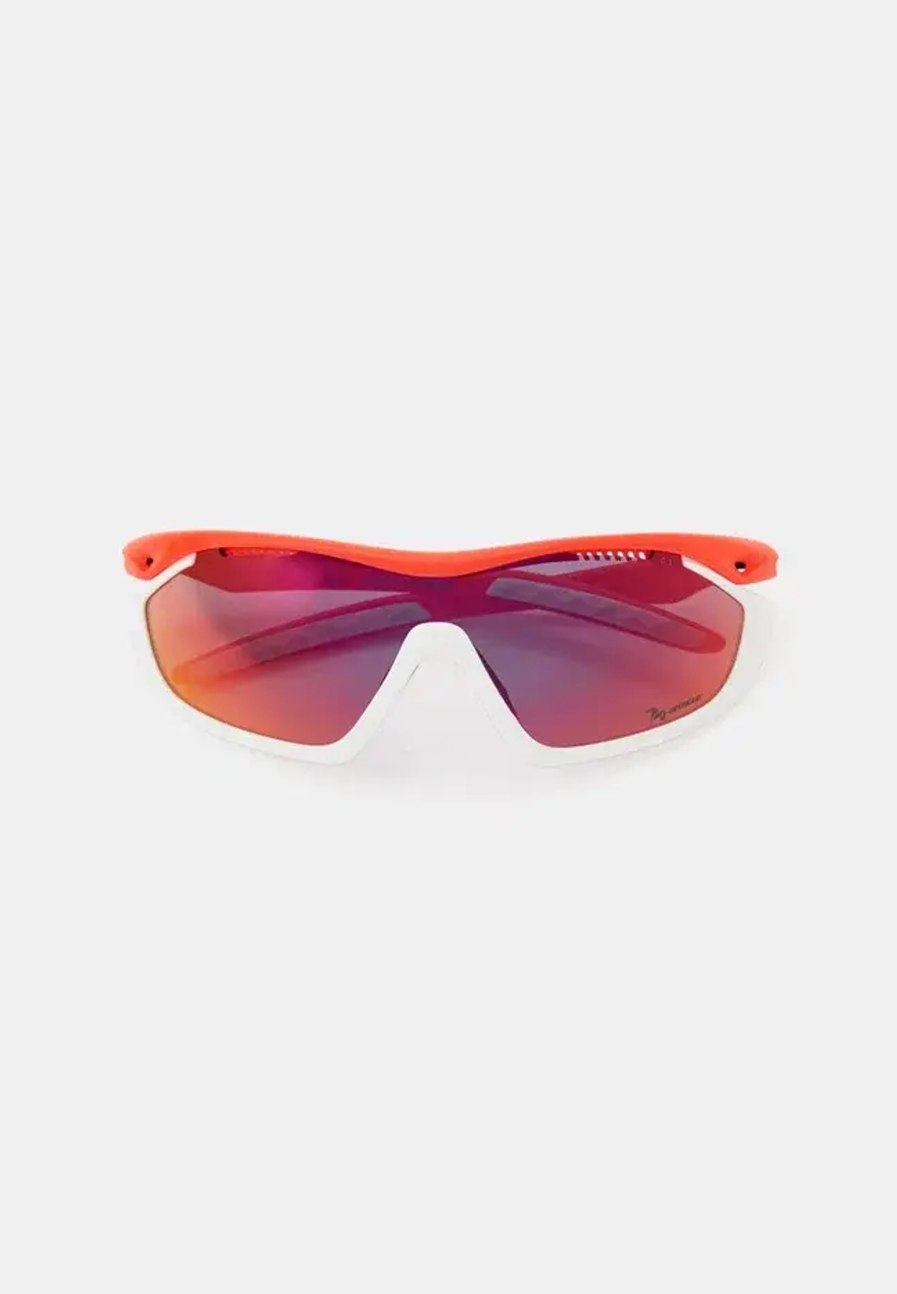 Спортивные очки с диоптриями 720armour Analog Pro / Matte Neon Red Orange / Matte White Gasket / Smoke Full Red Ti Lens