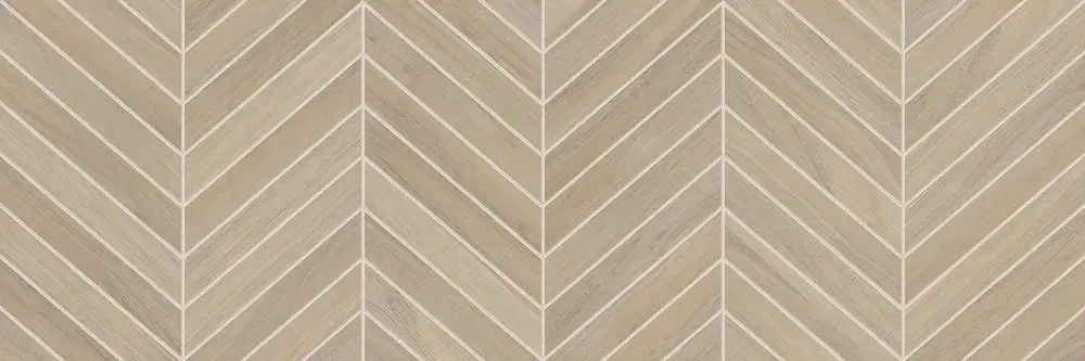 Настенная плитка Alma Ceramica TWU11TOK414 Tokio 200x600 бежевая глянцевая под дерево с орнаментом