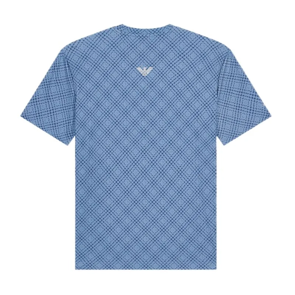 Мужская теннисная футболка EA7 Man Jersey - optical blue/china