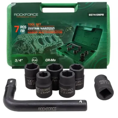 Набор инструментов 7пр. 3/4''(6гр.) RockFORCE RF-6074-5MPB