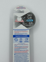 Зубная щетка Slim Charcoal softсупер мягкая с древесным углем, розовая/фиолетовая, в комплекте колпачек для хранения